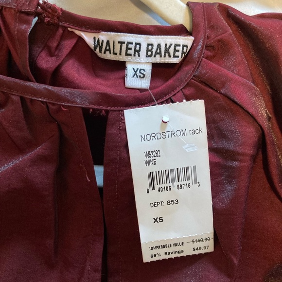 Walter Baker Red Omari Crew Neck Blouse - Picture 3 of 4